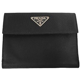 Prada Saffiano bifold Leather Small Schwarz