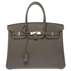 Hermès mala HERMES Birkin 35 em Couro Cinza - 104033 Cinza