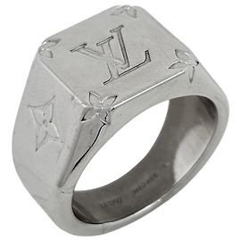 Bague chevalière Louis Vuitton en argent Argenté