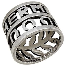 Hermès Hermes Campagne Silver Bandring Silber