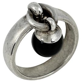 Autre Marque Anillo Ball Swing Tiffany & Co. Negro Plata