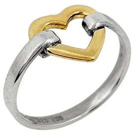Autre Marque Tiffany & Co. Heart Combination Ring Silber Golden