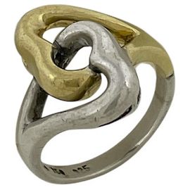 Autre Marque Anello Double Heart Tiffany & Co. Argento D'oro