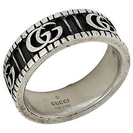 Gucci GG Marmont Double G Ring Silvery