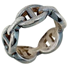 Hermès Anillo Hermes Chaine d'Ancre Enchainee PM Plata