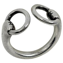 Hermès Hermes Nausicaä Band Ring in Silver 925 Silvery