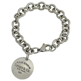 Autre Marque Pulseira Tiffany & Co. Return to Round Tag em Prata 925 Prata
