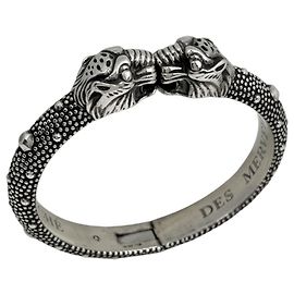 Bracciale Gucci in Argento 925 con Design Testa di Tigre Argento