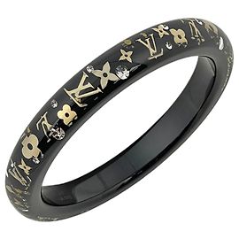 Brazalete Louis Vuitton Monogram negro de plástico Negro