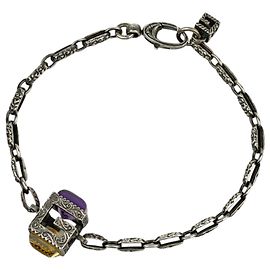 Gucci G-Cube Charm-Armband Silber