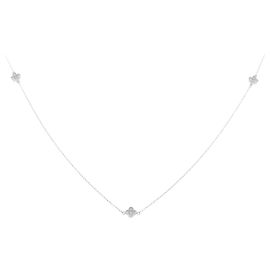 Autre Marque Collana in oro bianco Au750 e diamanti Argento