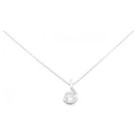 Autre Marque Collana in platino PT850 e diamanti Argento