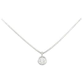 Autre Marque Platinum Diamond Necklace Silvery