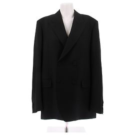 Fendi Veste de tailleur noire avec détail zip au dos Black