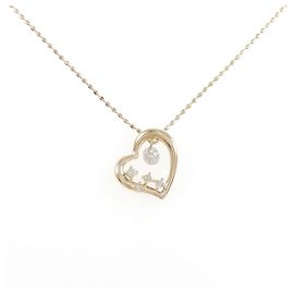 Autre Marque Colar K10 Pink Gold Diamond Rosa