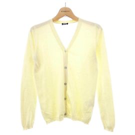 JIL SANDER NAVY Wool Cardigan Yellow