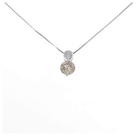 Autre Marque Colar de Diamantes Au750 Prata