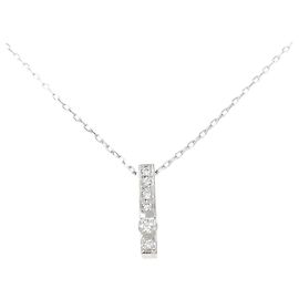 Autre Marque Colar de Diamantes Pt900/Pt850 Prata