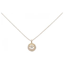 Autre Marque Colar de Ouro Au750 com Diamantes Rosa