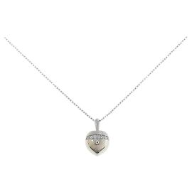 Autre Marque Collier en platine et diamants Argenté