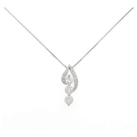 Autre Marque Collana di diamanti PT900 PT850 Argento