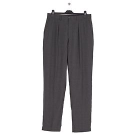 Autre Marque Pantalones de lana grises Gris