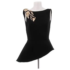 Autre Marque NADINE MERABI Paige Top Schwarz Schwarz