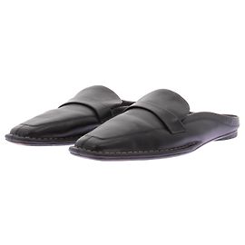 Autre Marque Mocasines de cuero liso Negro
