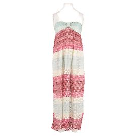 Robe maxi rayée rose Missoni Rose