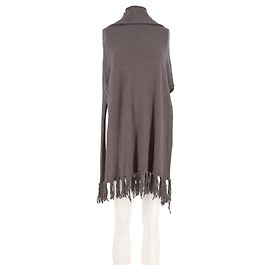 Autre Marque Poncho de cachemira gris Gris
