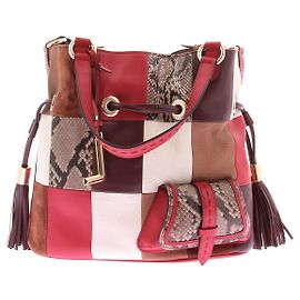 Lancel Premier Flirt Handtasche aus rotem Leder Rot
