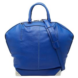 Bolsa de mão em couro azul Alexander Wang Azul