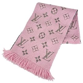 Louis Vuitton Echarpe Logomania Shine Scarf Rosa