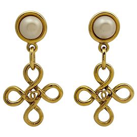Orecchini a clip Chanel placcati oro D'oro