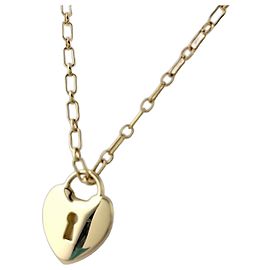 Autre Marque Colar com pingente de chave Heart Lock em ouro amarelo Tiffany & Co. Outro