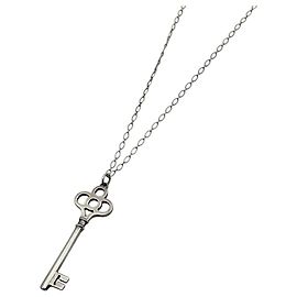 Autre Marque Tiffany & Co. Crown Key Anhänger Halskette Silber