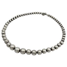 Autre Marque Tiffany & Co. Ball Necklace Silvery