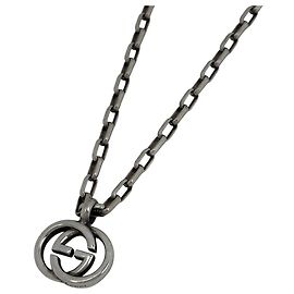 Collar Gucci Silver Interlocking G Plata