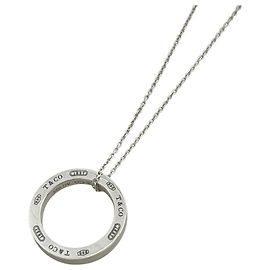 Autre Marque Tiffany & Co. 1837 Circle Halskette Silber
