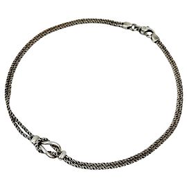 Autre Marque Collana Tiffany & Co. Double Rope Center Knot Argento