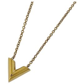 Louis Vuitton Essential V Necklace Golden