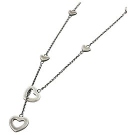 Autre Marque Colar Lariat Heart Link Tiffany & Co. Prata