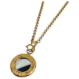 Collier Chanel plaqué or Doré