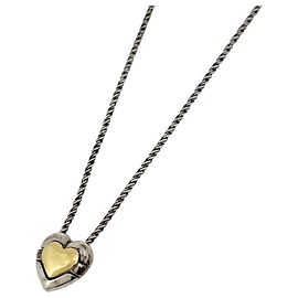 Autre Marque Tiffany & Co. Puzzle Heart Halskette Silber Golden