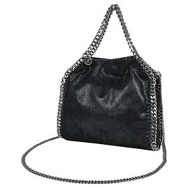 Stella Mc Cartney Stella McCartney Falabella Tiny 2-Way Tote Bag Black