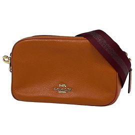 Bolsa Tiracolo em Couro Coach Jess Laranja