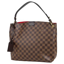 Bolso de hombro Louis Vuitton Graceful PM Castaño