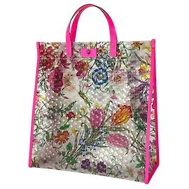 Gucci Flora Print Tote Bag Pink Andere