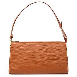 Louis Vuitton Brown Epi Pochette Accessoires Marrom