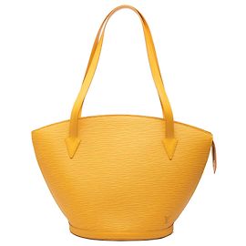 Louis Vuitton Yellow Epi Saint Jacques GM Long Strap Yellow